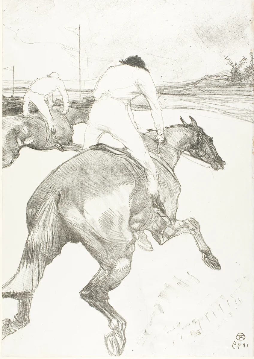 The Jockey by Henri de Toulouse-Lautrec, print, 1899