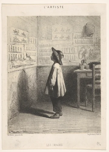 Images, from "L'Artiste" by Pierre-Edouard Frère, print, 1858