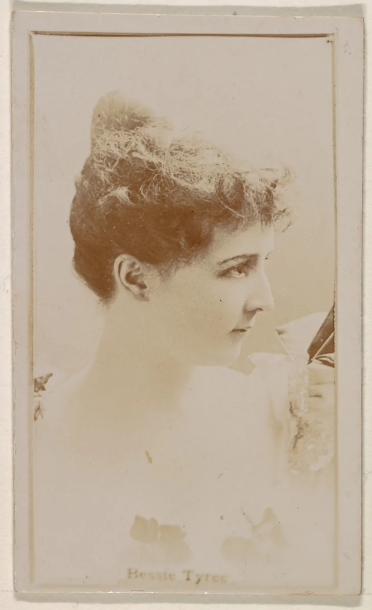 Bessie Tyree, from the Actresses series (N245) issued by Kinney Brothers to promote Sweet Caporal Cigarettes by Kinney Brothers Tobacco Company, photograph, 1890