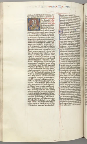Fol. 368v, Malachi, historiated initial O, Malachi seated with a scroll by Unknown, book, 1270-1300