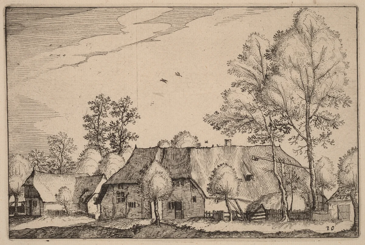 Large Farm by Claes Jansz Visscher
Johannes van Doetechum
Lucas van Doetechum, print, 1612