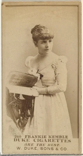 Card Number 260, Frankie Kemble, from the Actors and Actresses series (N145-7) issued by Duke Sons & Co. to promote Duke Cigarettes by W. Duke, Sons & Co., photograph, 1880-1889