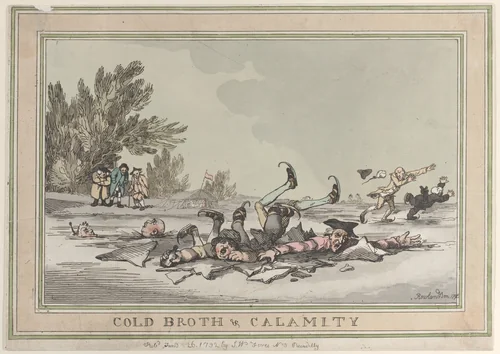 Cold Broth & Calamity by Thomas Rowlandson, print, 1792