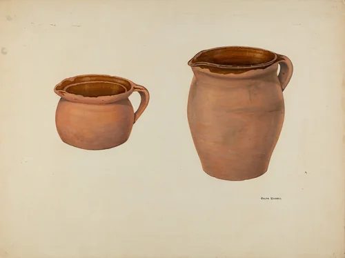 Zoar Milk Pitcher by Ralph Russell, index of american design, 1939