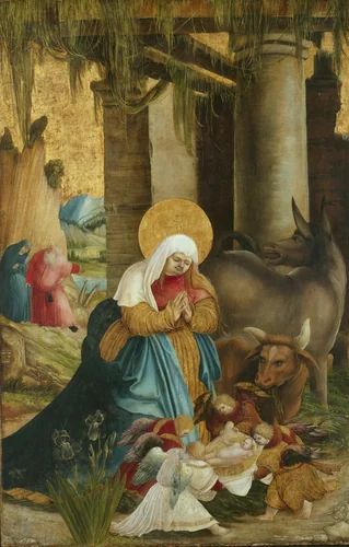 The Nativity by Master of Pulkau, painting, 1507-1510