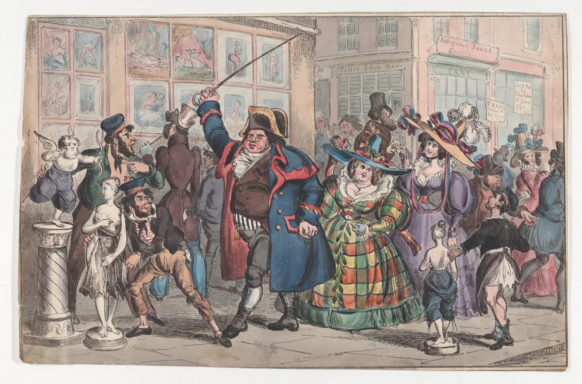 The March of Morality by William Heath, print, 1827-1829