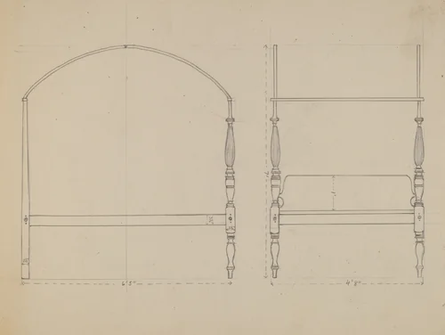 Desk by Bernard Gussow, index of american design, 1936