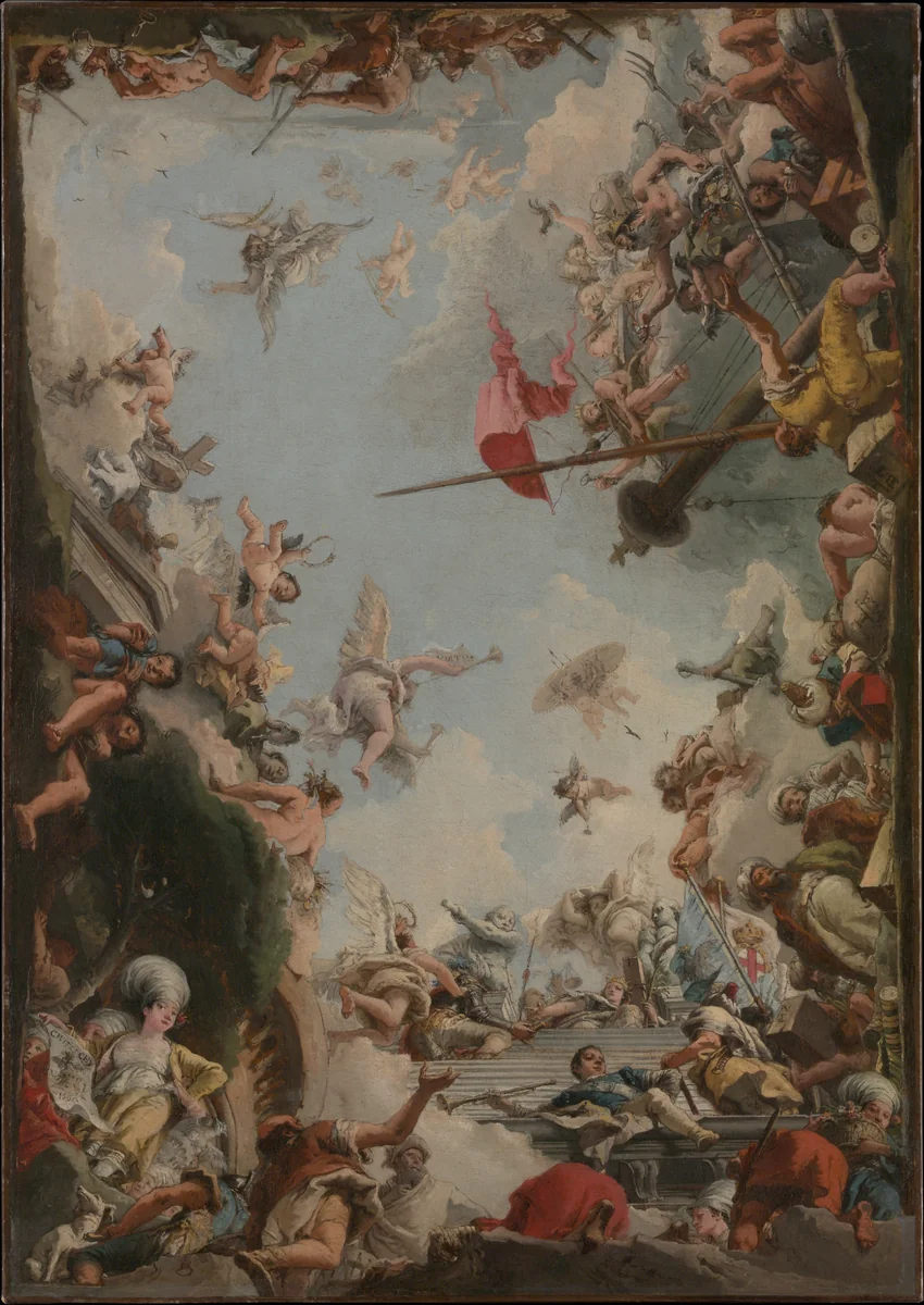 The Glorification of the Giustiniani Family by Giovanni Domenico Tiepolo, painting, 1783