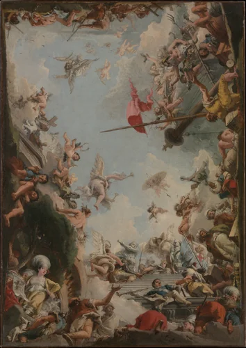 The Glorification of the Giustiniani Family by Giovanni Domenico Tiepolo, painting, 1783