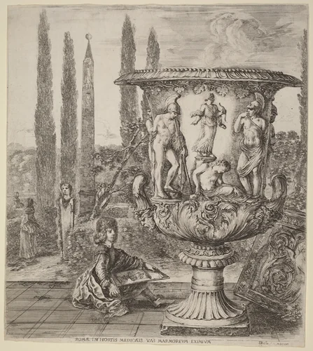 The Vase of the Medici by Stefano della Bella, print, 1656