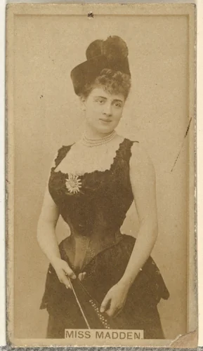 Miss Madden, from the Actors and Actresses series (N145-8) issued by Duke Sons & Co. to promote Duke Cigarettes by W. Duke, Sons & Co., photograph, 1890-1895