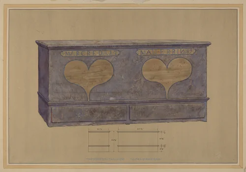Pa. German Chest by Elmer G. Anderson, index of american design, 1936