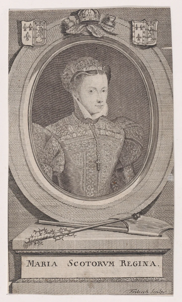 Mary, Queen of Scots by Christian Friedrich Fritzsch, print, 1738-1799
