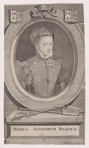 Mary, Queen of Scots by Christian Friedrich Fritzsch, print, 1738-1799