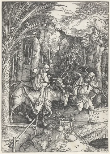 Vlucht naar Egypte by Unknown, print, 1502-1506