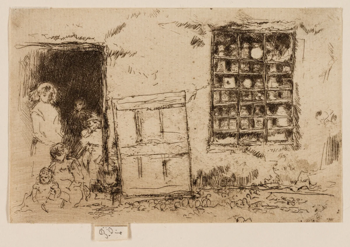 The Village Sweet Shop by James McNeill Whistler, print, 1886