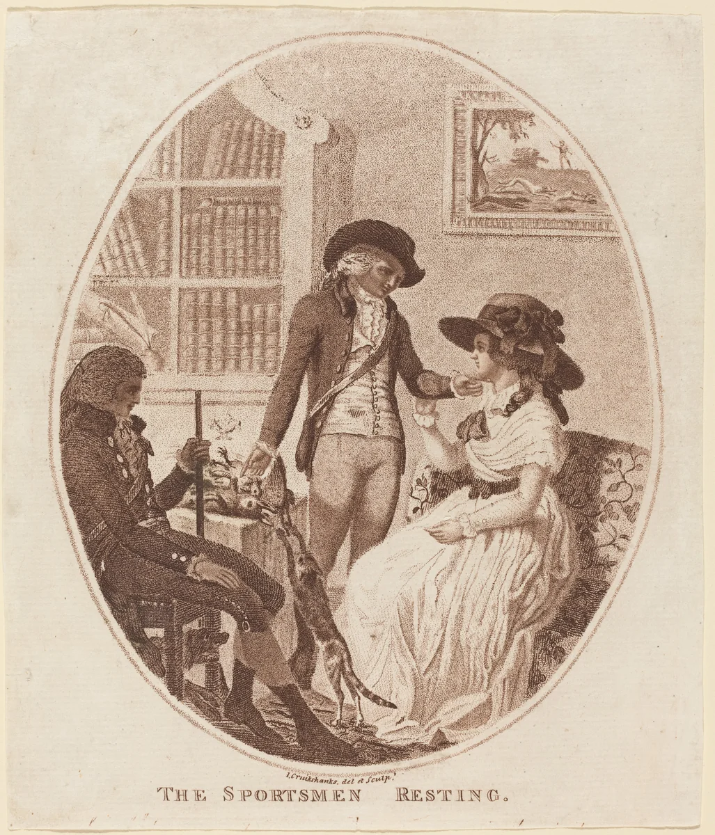 The Sportsmen Resting by Isaac Cruikshank, print, 1756-1810