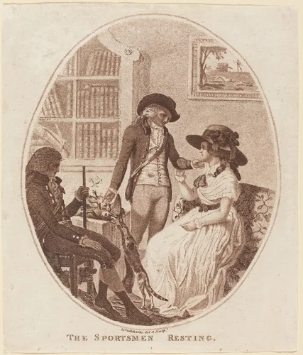 The Sportsmen Resting by Isaac Cruikshank, print, 1756-1810