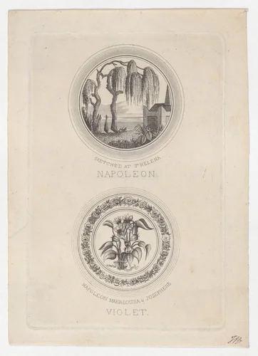 The shade of Napoleon visiting his tomb by anonymous, print, 1826-1836