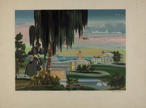 Memorial Painting by James H.C. Vail, index of american design, 1937