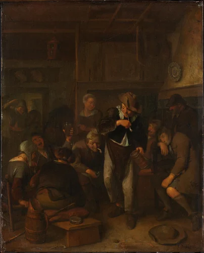 Country Inn by Richard Brakenburg, painting, 1660-1702