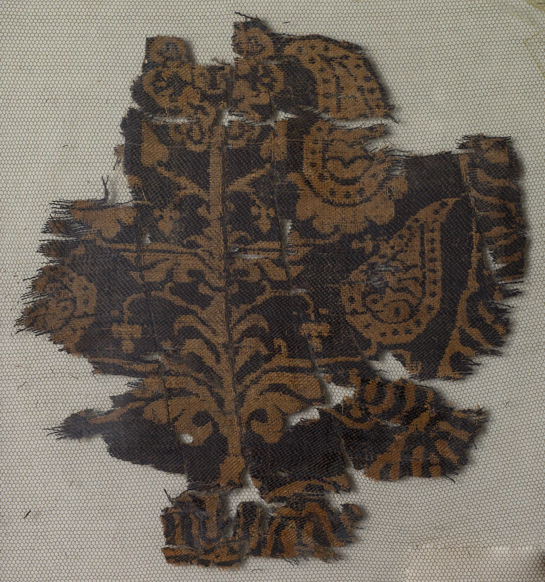 Roundel with a Palmette Tree by Unknown, textile, 600-799