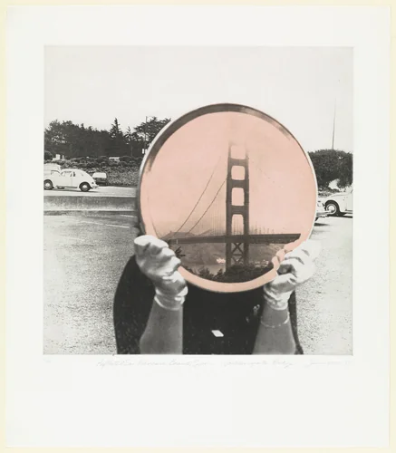 Golden Gate Bridge from Reflected San Francisco Beauty Spots by Iain Baxter&, print, 1979
