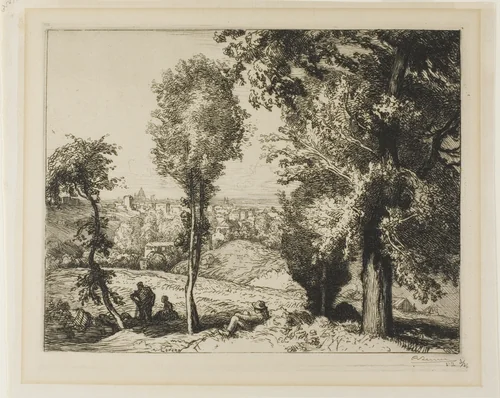 To Gentilly by Louis Auguste Lepère, print, 1910