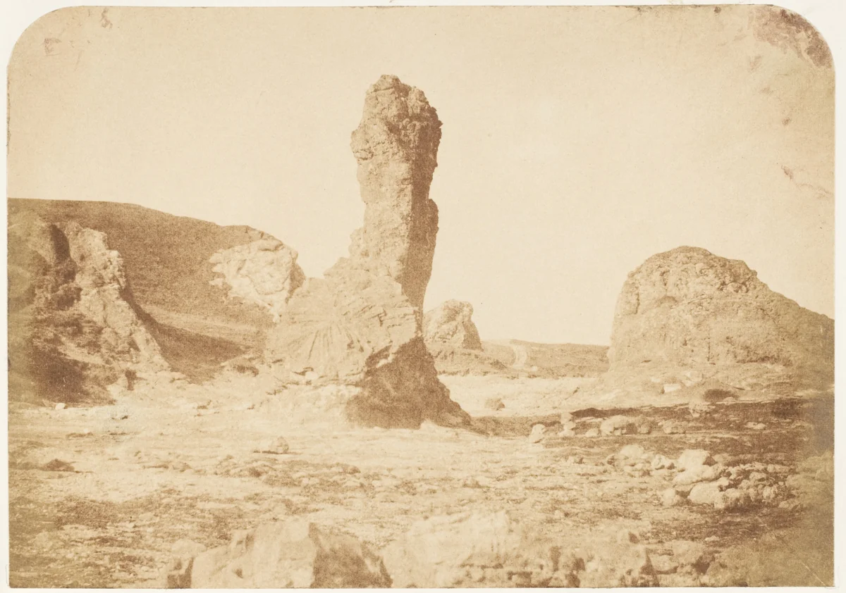 St. Andrews. The Spindle Rock by Hill and Adamson, photograph, 1843-1847