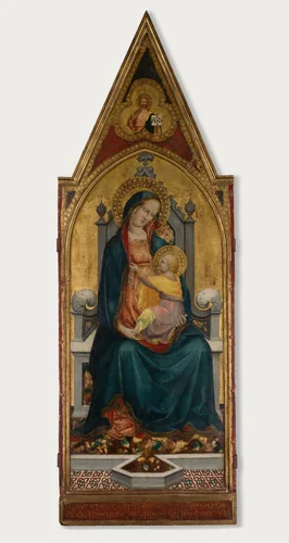 Virgin and Child Enthroned by Battista di Biagio Sanguigni, painting, 1419