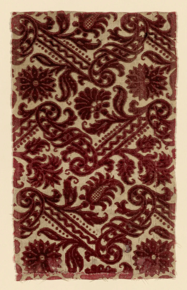 Fragment by Italy, textile, 1601-1625