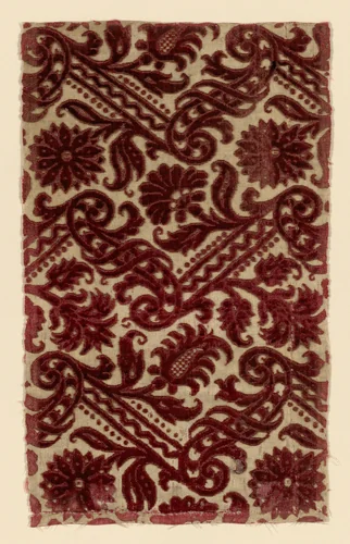 Fragment by Italy, textile, 1601-1625