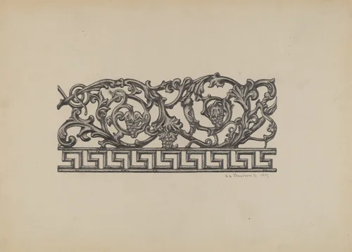 Fence by Austin L. Davison, index of american design, 1937