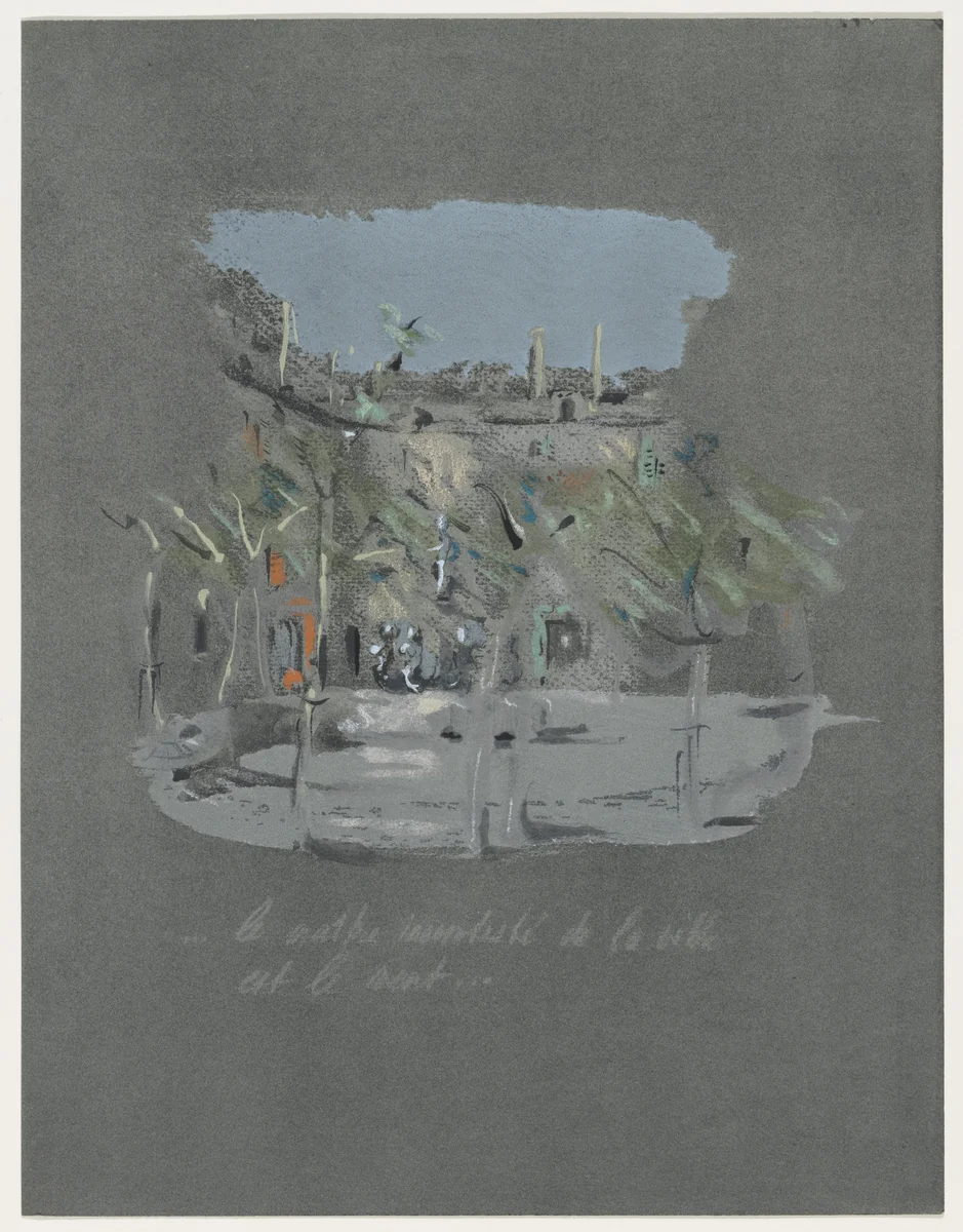 Duplicate of plate (page 55) from Mille Regrets (A Thousand Regrets) by Christian Bérard, illustrated book, 1947