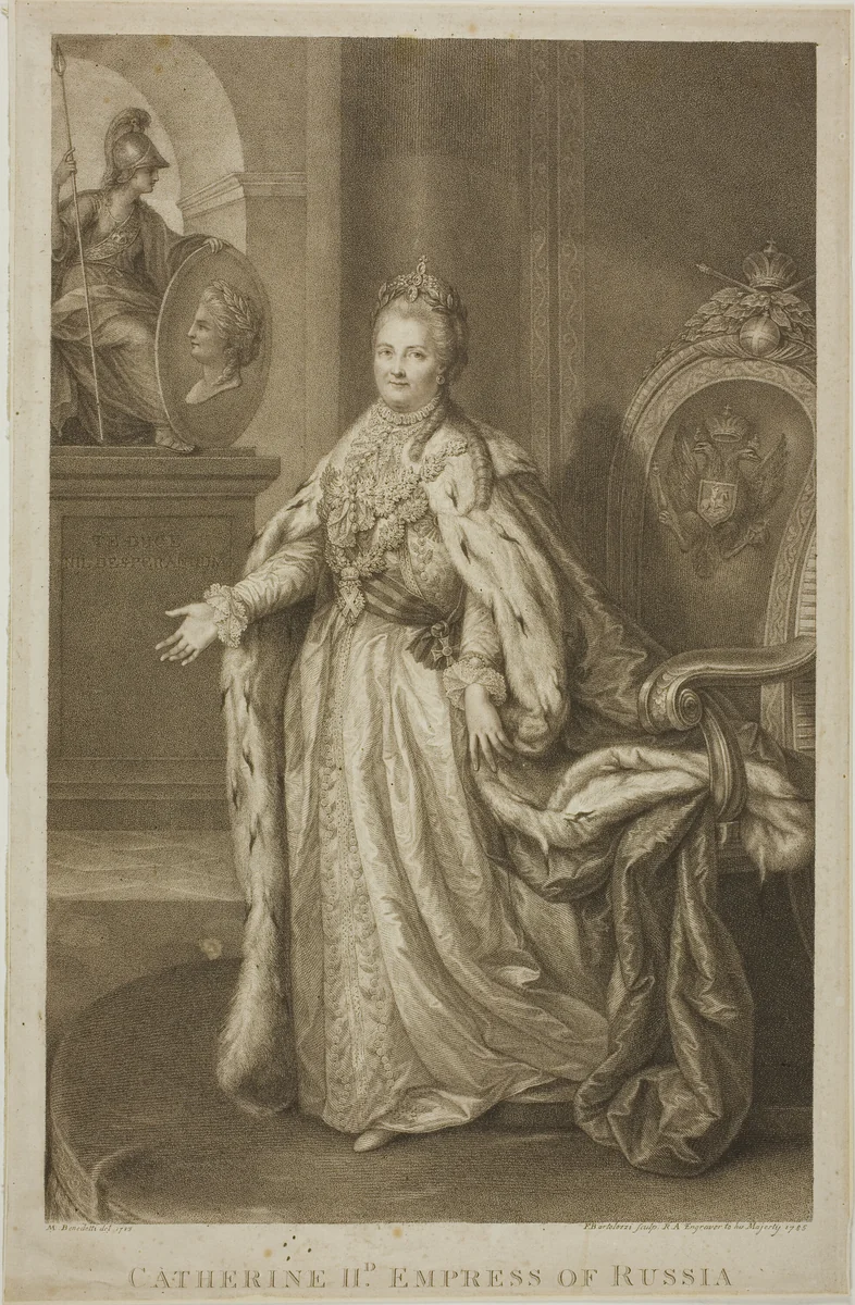 Catherine II, Empress of Russia by Francesco Bartolozzi, print, 1785