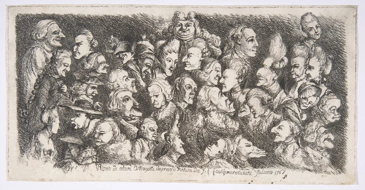 Ritratti di alcuni Ostrogotti by Joseph François Foulquier, print, 1768