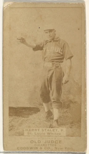 Staley, Pitcher, St. Louis Whites, from the Old Judge series (N172) for Old Judge Cigarettes by Goodwin & Company, photograph, 1887-1889