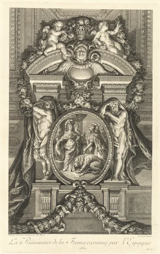 La Prééminence de la France reconnue par l'Espagne 1662 (The Preeminance of France Recognized by Spain 1662) [pl. 17] by Jean-Baptiste Massé
Bernard Lépicié
Charles Le Brun, print, 1752