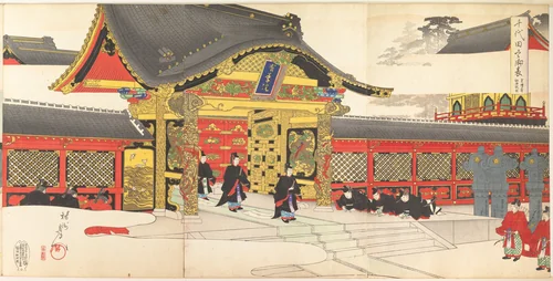 Chiyoda Castle (Album of Men) by Yōshū Chikanobu (楊洲周延), print, 1897