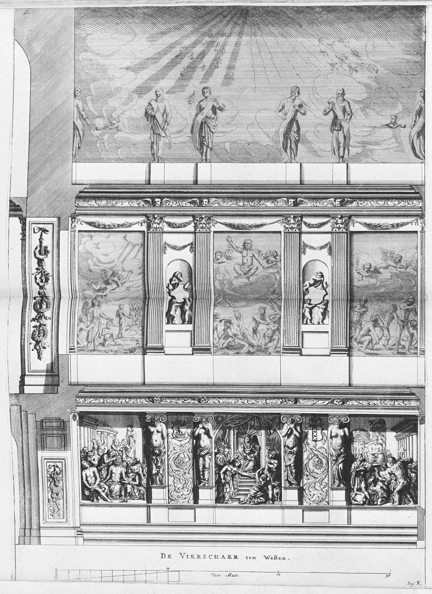 I) Afbeelding van't Stadt Huys van Amsterdam by Jacob van Campen, book, 1665-1668