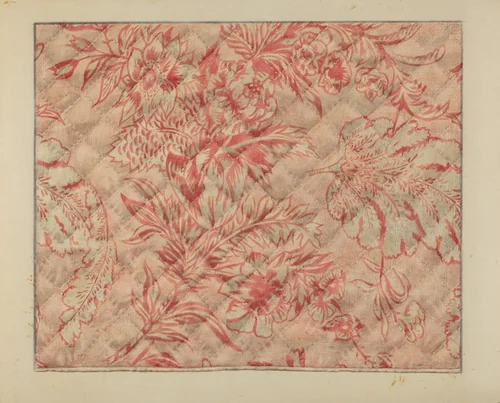 Infant's Quilt (Detail) by Francis Law Durand, index of american design, 1937