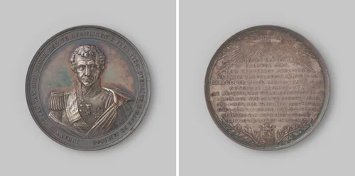 Op het overlijden van Johannes Graaf van den Bosch by anonymous, metalwork, 1844
