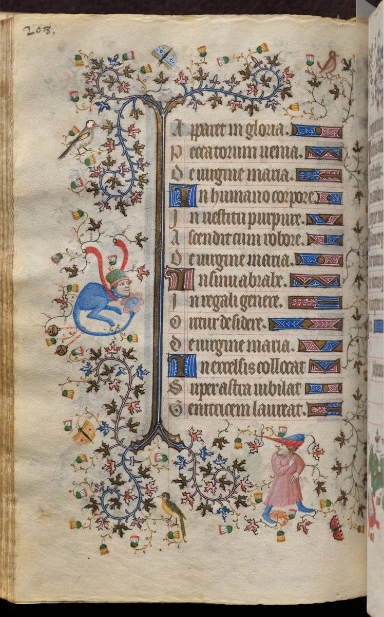 Hours of Charles the Noble, King of Navarre (1361-1425): fol. 104v, Text by Master of the Brussels Initials and Associates, book, 1400-1410