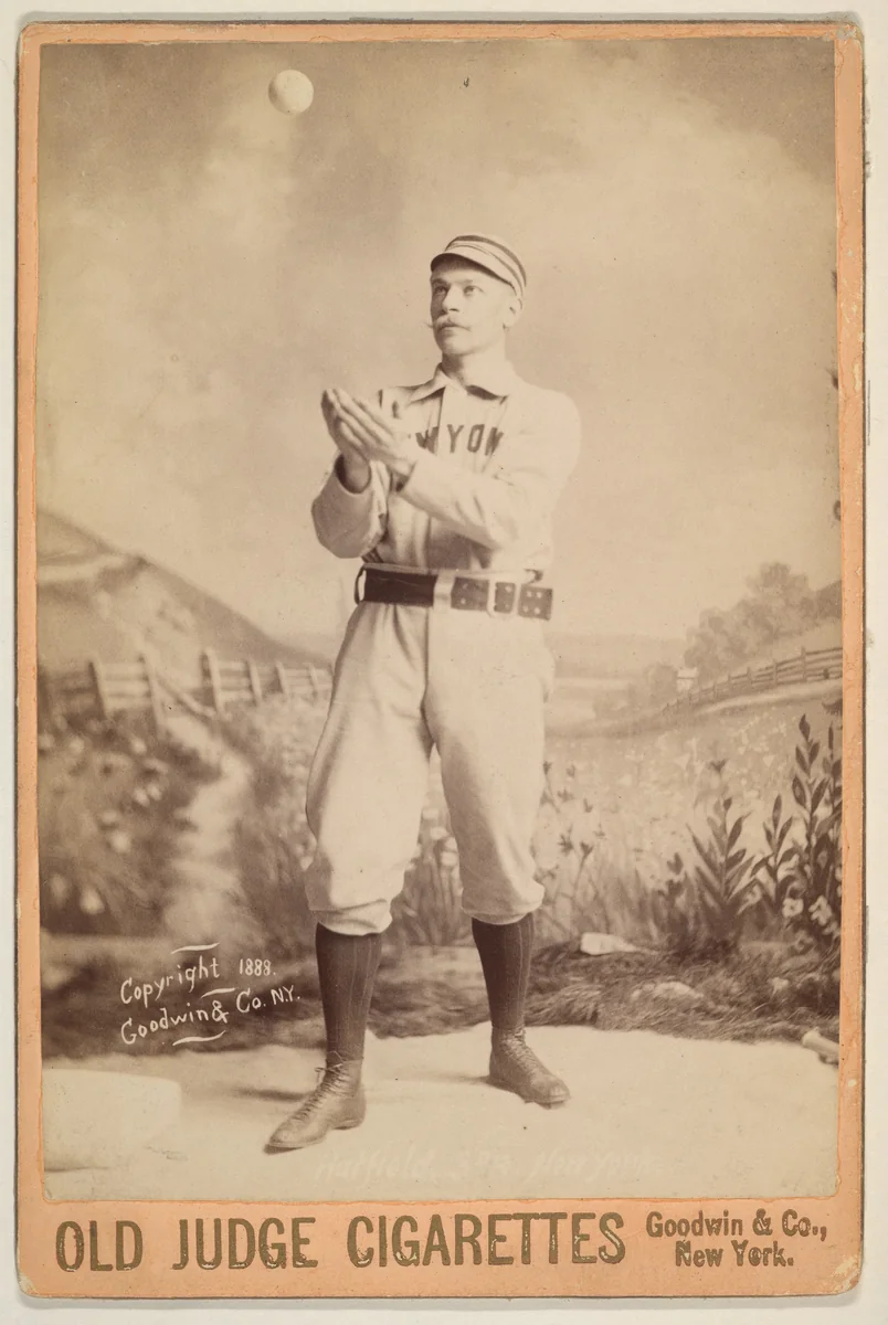 Hatfield, 3rd Base, New York, from the series Old Judge Cigarettes by Goodwin & Company, photograph, 1888