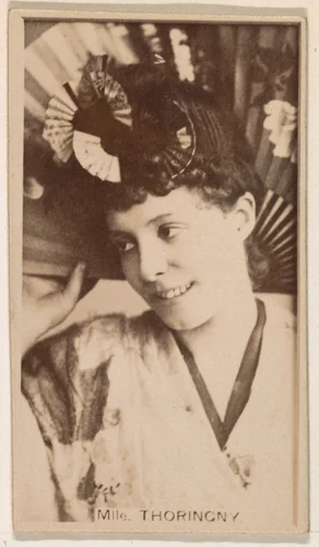 Mlle. Thoringny, from the Actresses series (N245) issued by Kinney Brothers to promote Sweet Caporal Cigarettes by Kinney Brothers Tobacco Company, photograph, 1890