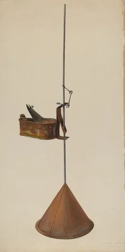 Betty Lamp by Oscar Bluhme, index of american design, 1941