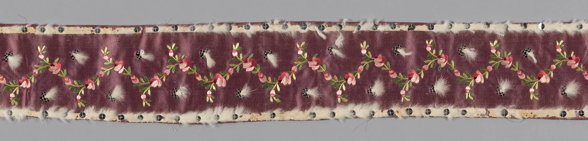 Border by France or Italy, textile, 1701-1800