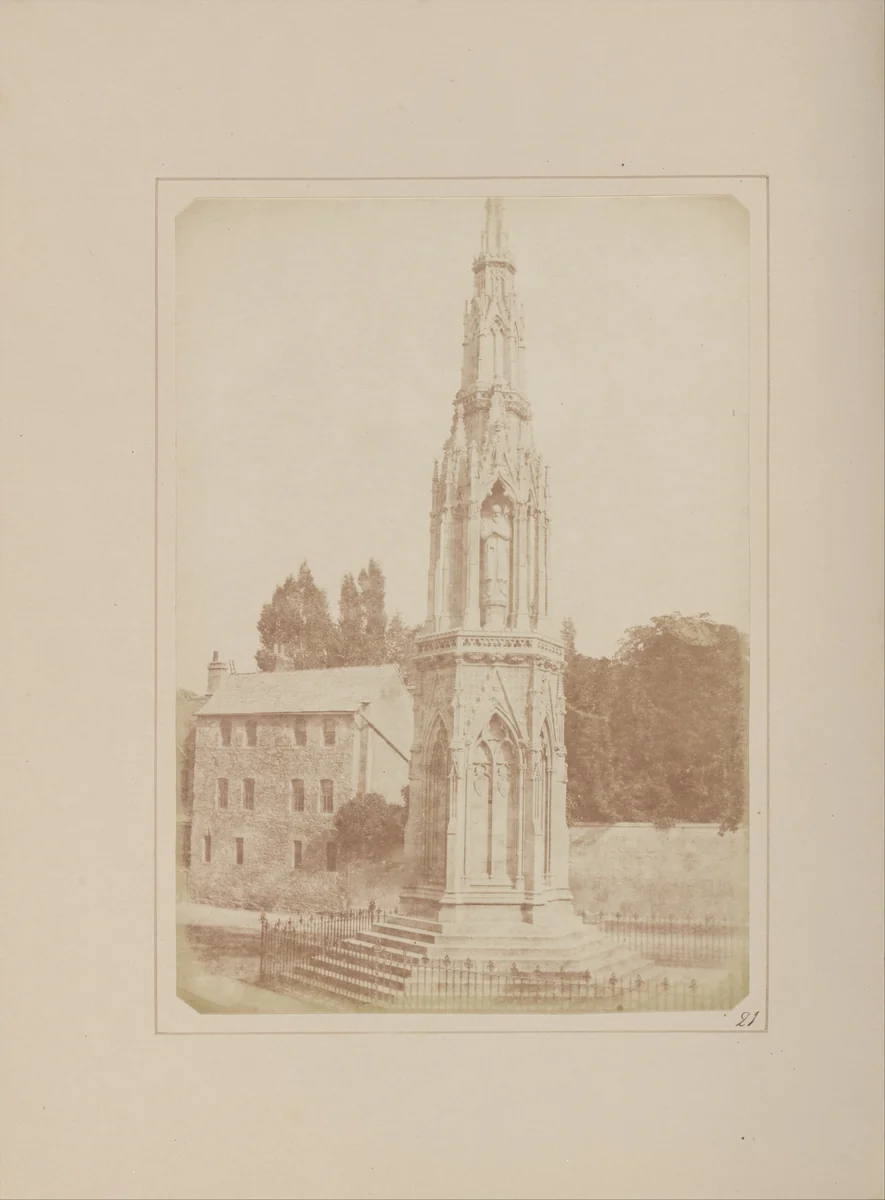 The Martyrs' Monument by William Henry Fox Talbot, photograph, 1843-1845