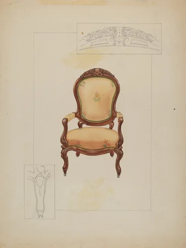 Armchair by Floyd R. Sharp, index of american design, 1936