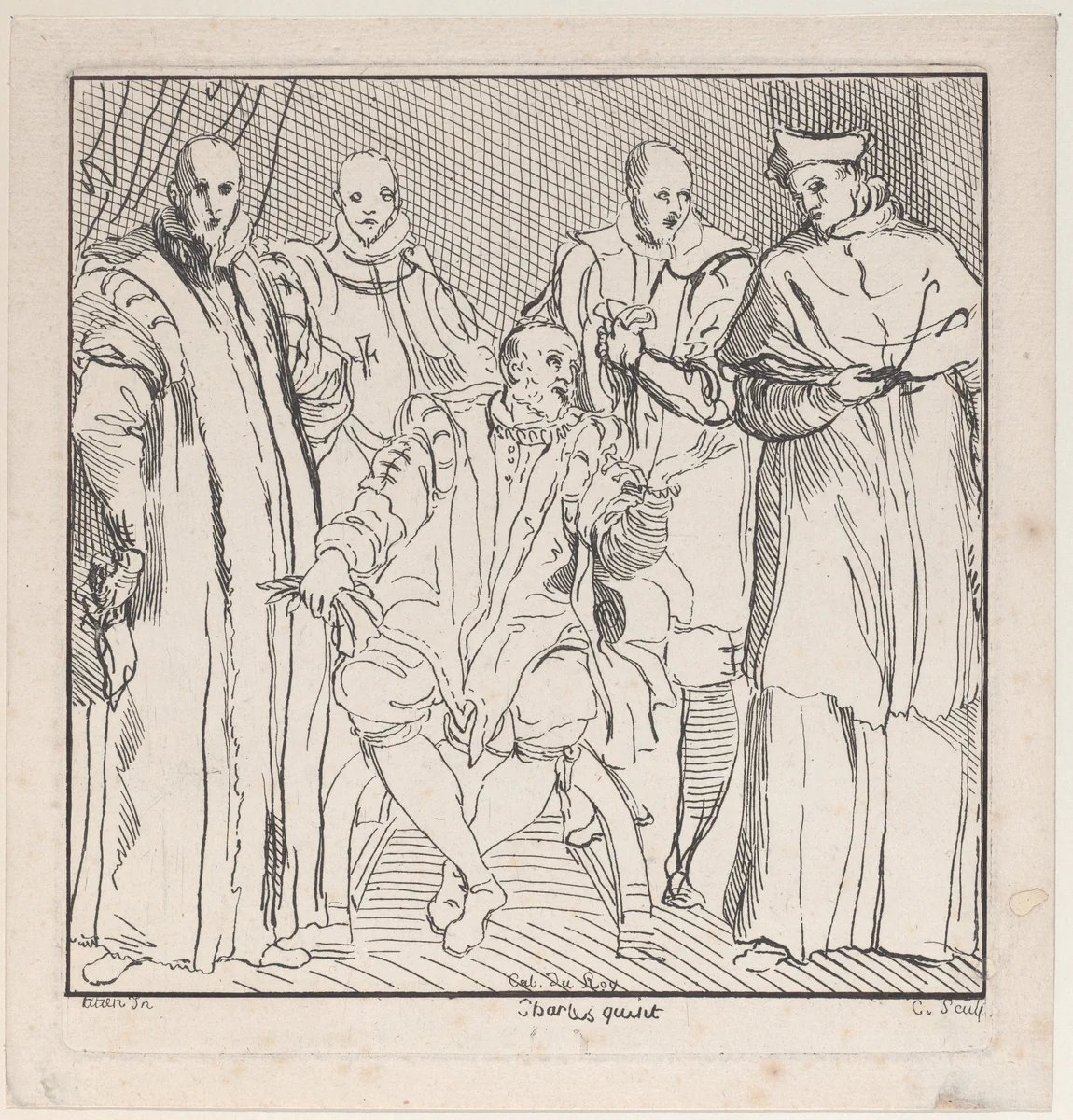Charles V by Anne Claude Philippe de Tubières, print, 1712-1765